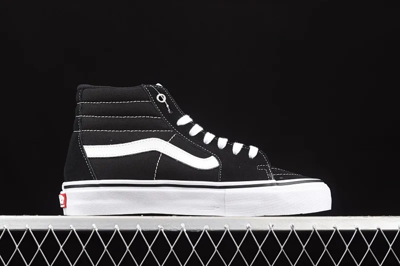 All categories Vans Vans series Vans Mid Vans China Vans Sk8-Hi Vans black side checkerboard professional skateboard shoes VN0A5FCCY28